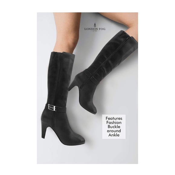 Black Knee-High Women's Boots - Picture 3 of 10